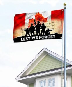 canada veteran lest we forget canadian soldier grommet flag mln1073gf 1206
