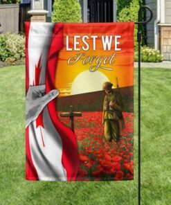 Canada Veteran Lest We Forget Flag MLN1334F
