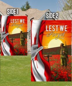 canada veteran lest we forget flag mln1334f 1691