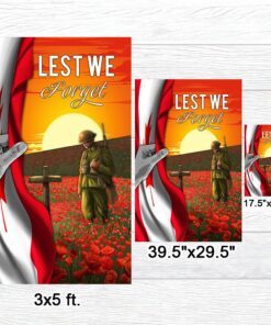 canada veteran lest we forget flag mln1334f 4722