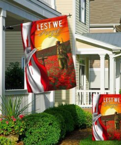 canada veteran lest we forget flag mln1334f 5472