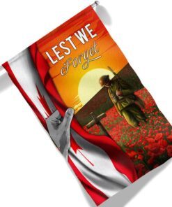 canada veteran lest we forget flag mln1334f 5692