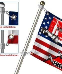 canadian american grommet flag, freedom convoy 2022, truckers for freedom qnn196gfv3 5430