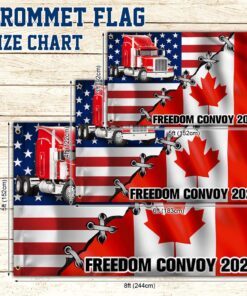 canadian american grommet flag, freedom convoy 2022, truckers for freedom qnn196gfv3 5532