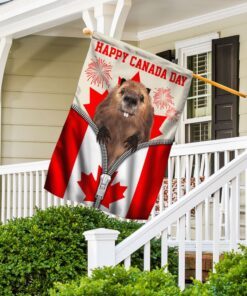 canadian flag happy canada day beaver canadian flag qtr181f 1251