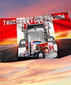 Canadian Freedom Convoy, Truckers For Freedom, Mandate Freedom Truck Grommet Flag THH3766GF