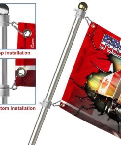 canadian freedom convoy flag, truckers for freedom, mandate freedom truck grommet flag thh3750gfv3 4226