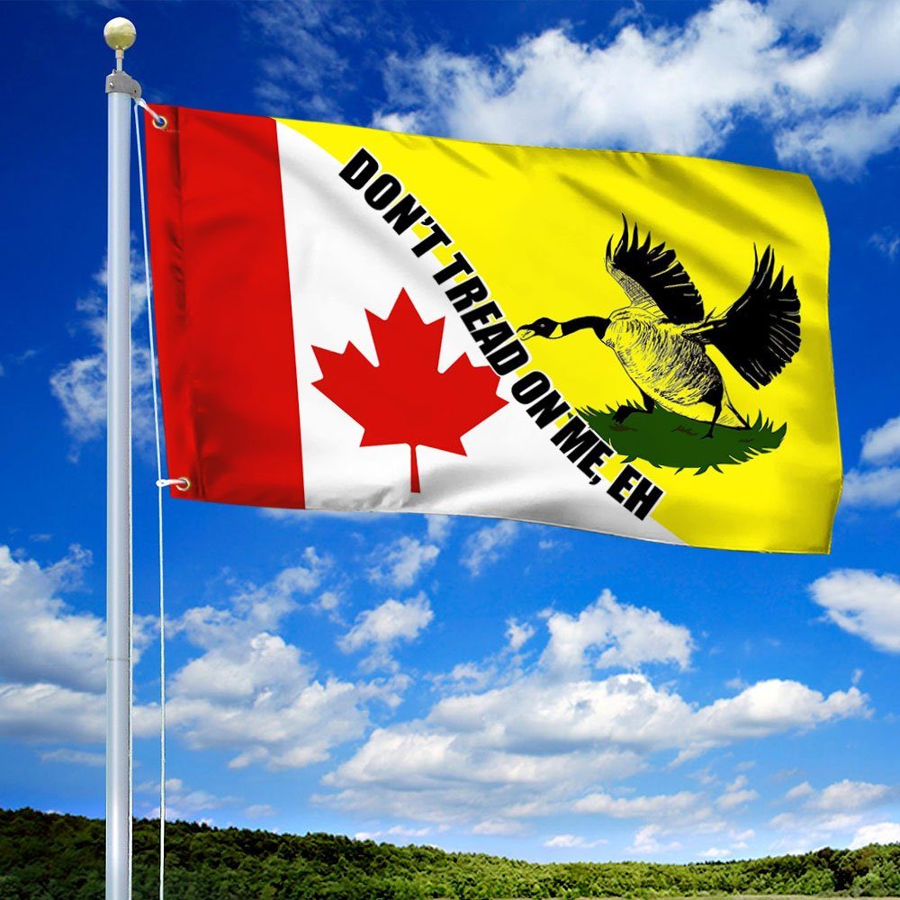 Canadian Gadsden Flag, Don't Tread On Me Eh Grommet Flag, Freedom Convoy 2022, Mandate Freedom, Truckers For Freedom, Canada Truckers QNH06GFv1 - Image 3