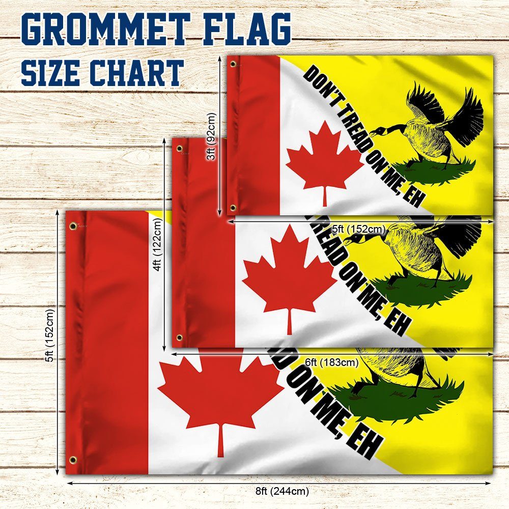 Canadian Gadsden Flag, Don't Tread On Me Eh Grommet Flag, Freedom Convoy 2022, Mandate Freedom, Truckers For Freedom, Canada Truckers QNH06GFv1 - Image 6