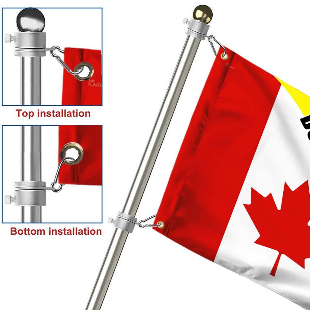 Canadian Gadsden Flag, Don't Tread On Me Eh Grommet Flag, Freedom Convoy 2022, Mandate Freedom, Truckers For Freedom, Canada Truckers QNH06GFv1 - Image 7