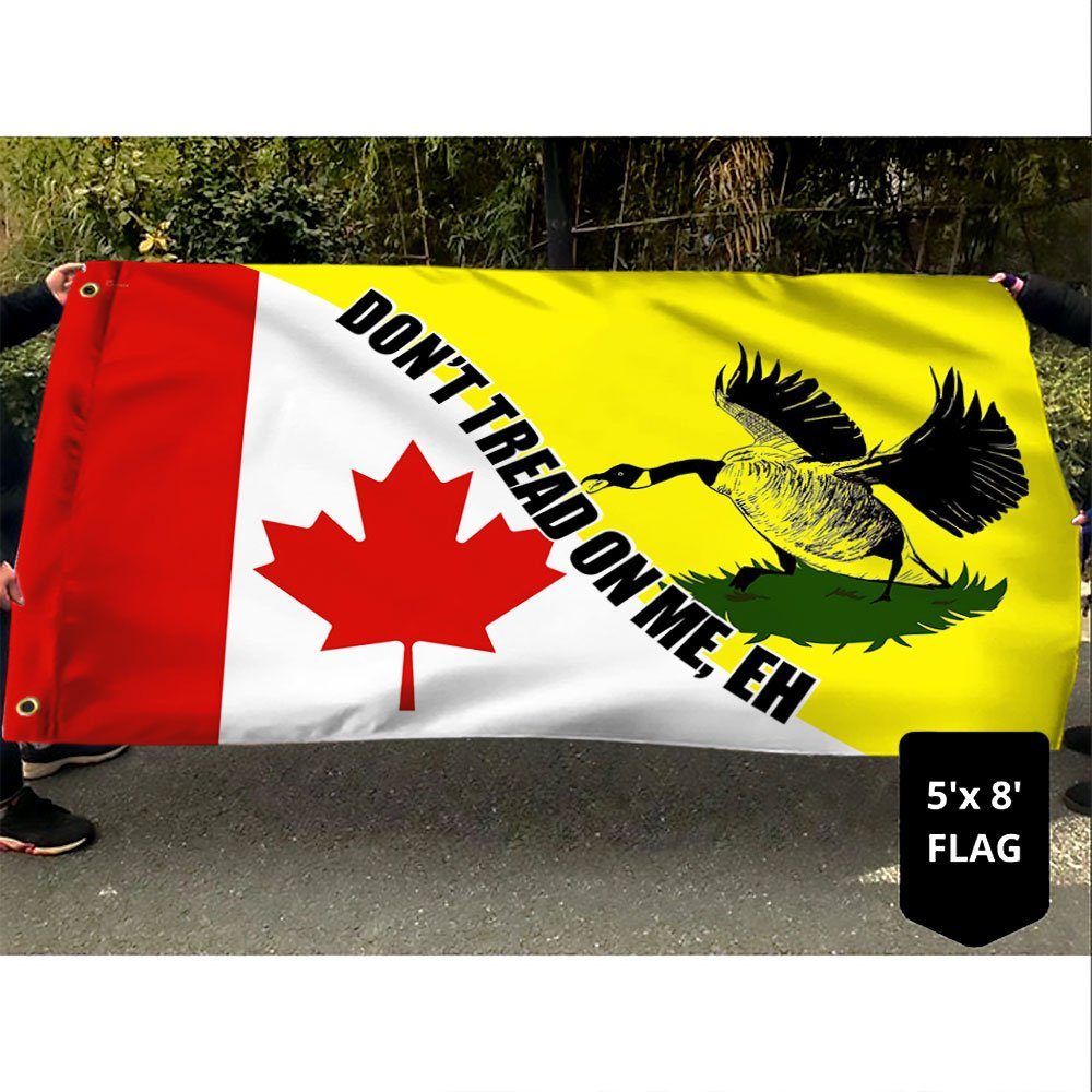 Canadian Gadsden Flag, Don't Tread On Me Eh Grommet Flag, Freedom Convoy 2022, Mandate Freedom, Truckers For Freedom, Canada Truckers QNH06GFv1 - Image 4