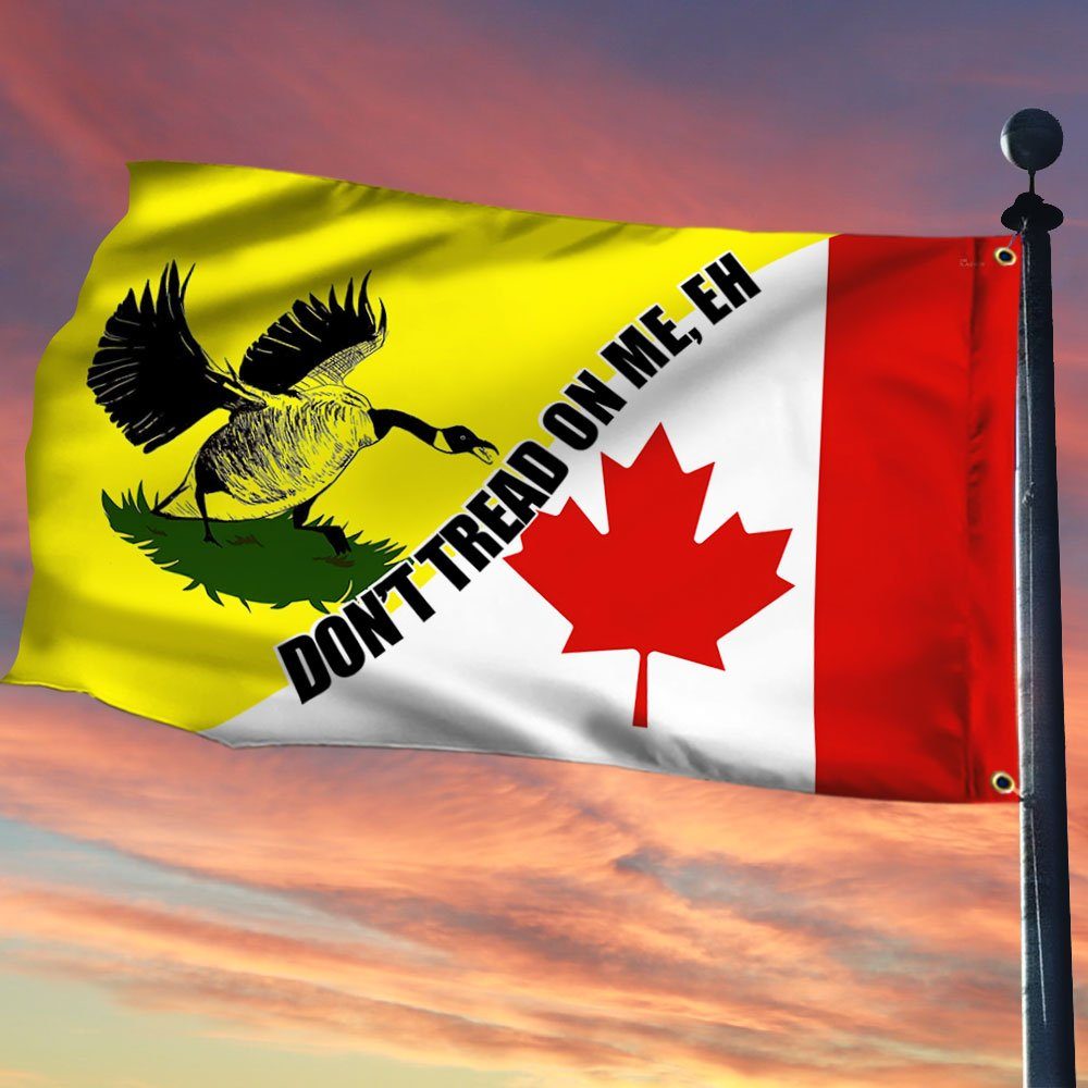 Canadian Gadsden Flag, Don't Tread On Me Eh Grommet Flag, Freedom Convoy 2022, Mandate Freedom, Truckers For Freedom, Canada Truckers QNH06GFv1 - Image 2