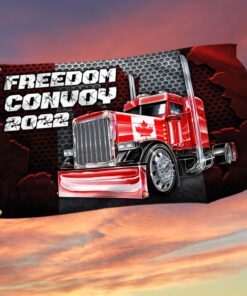 Canadian Trucker Grommet Flag Freedom Convoy 2022 DDH3281GF