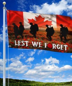Canadian Veteran. Remembrance Day Lest We Forget. Canada Flag THN3526GF