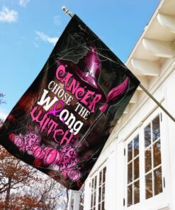 cancer chose the wrong witch flag 3403