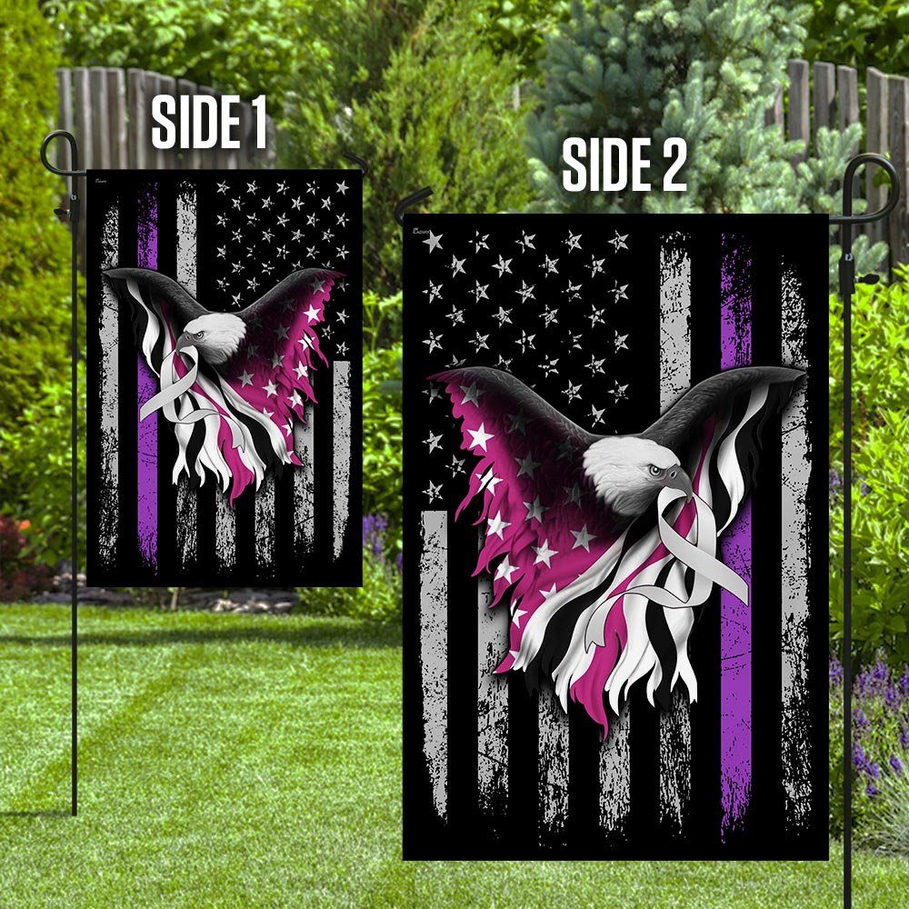 Cancer Ribbons Lung - Pancreatic - Breast Cancer Awareness Flag TRL179Fv2 - Image 8