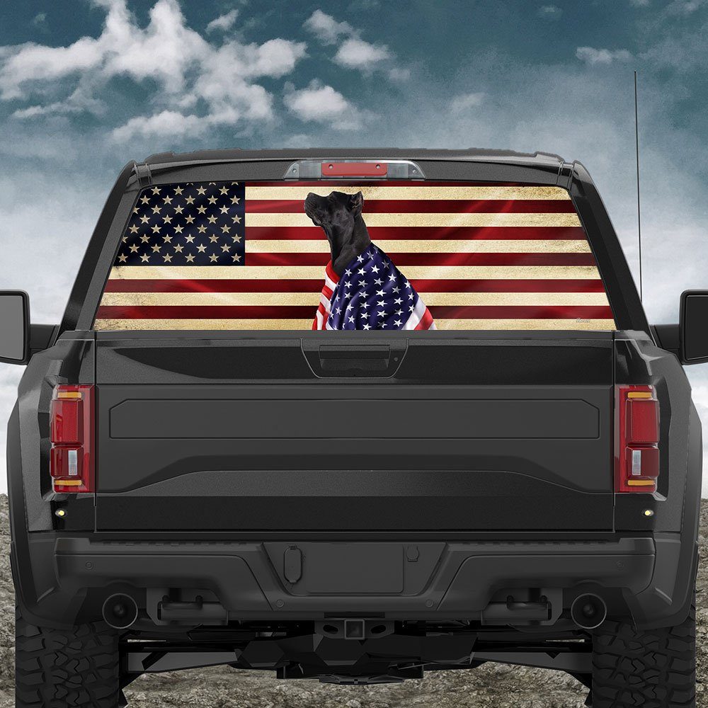 Cane Corso American Patriot Rear Window Decal BNL40CDv53