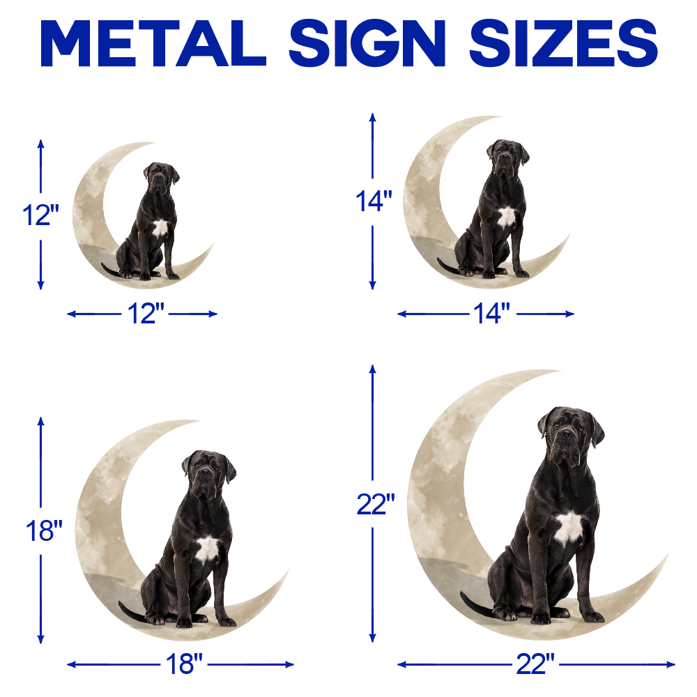 Cane Corso Dog And Moon Hanging Metal Sign QNK879MSv21 - Image 5