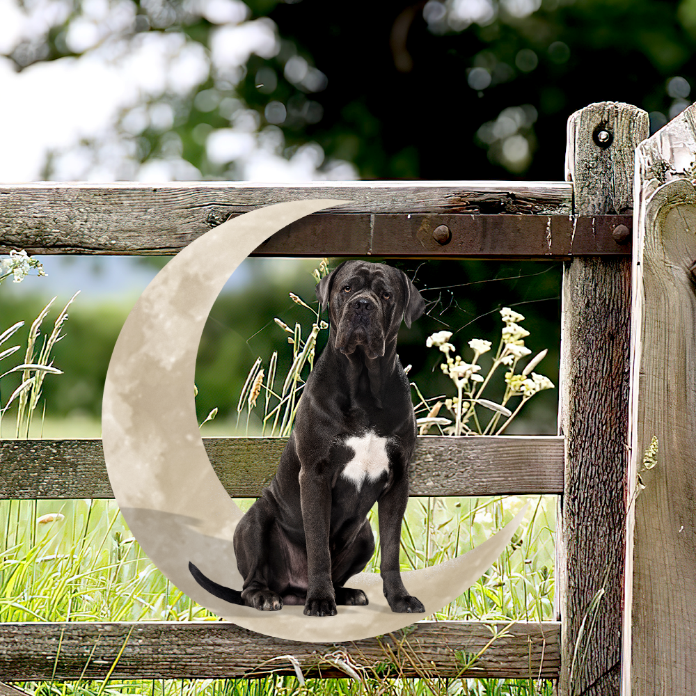 Cane Corso Dog And Moon Hanging Metal Sign QNK879MSv21 - Image 4