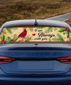 Cardinal. I Am Always With You Rear Window Decal THN1998CD