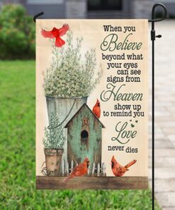 Cardinal - When You Believe Beyond What Your Eyes Can See Flag