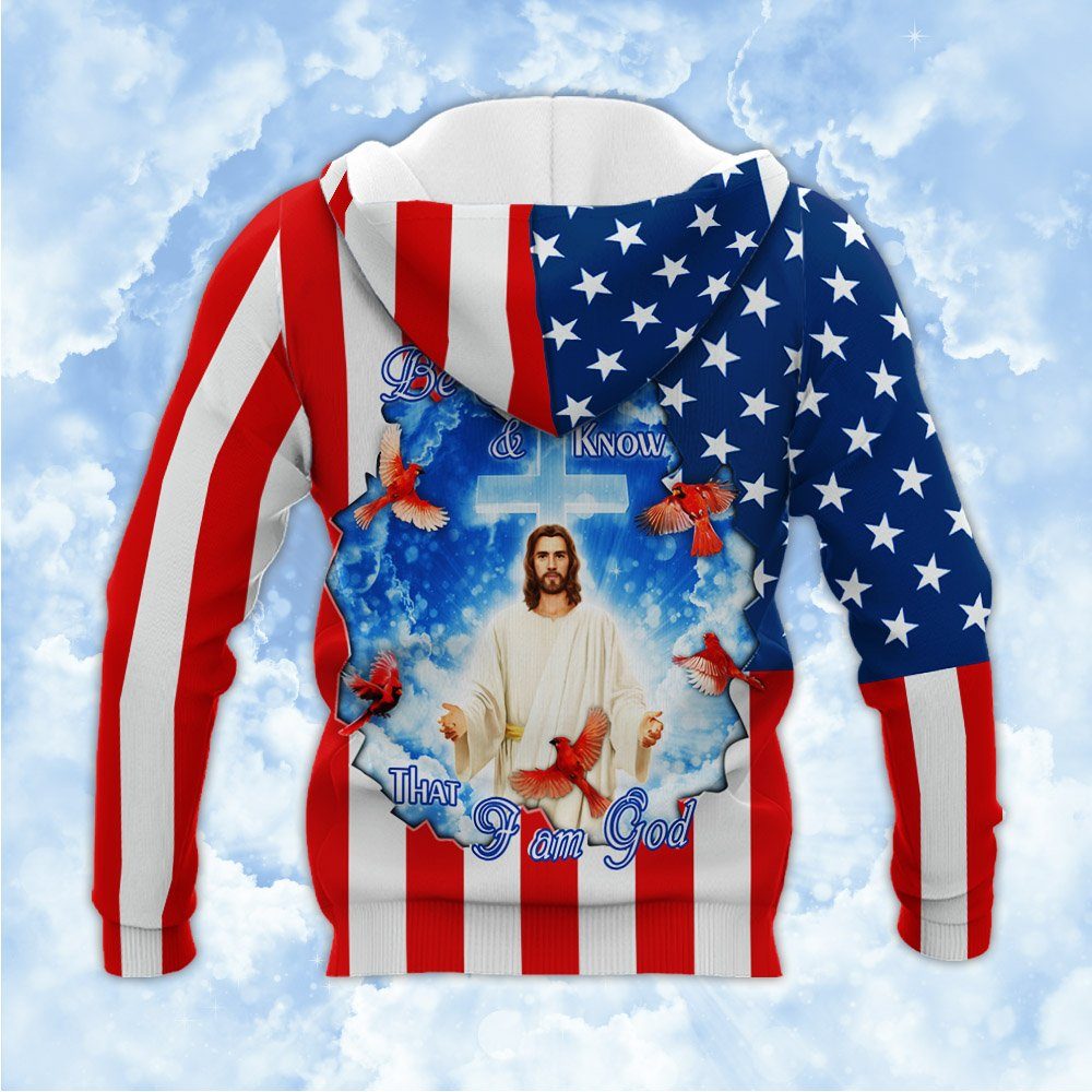 Cardinal Be Still And Know That I Am God Zip Hoodie MLH2302ZH - Image 4