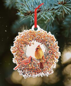 cardinal bird custom shaped ornament ntb323o 2577