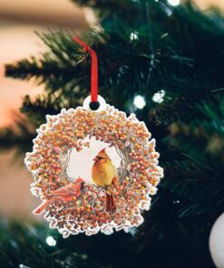 cardinal bird custom shaped ornament ntb323o 6123