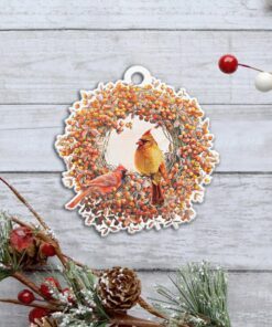 cardinal bird custom shaped ornament ntb323o 6535