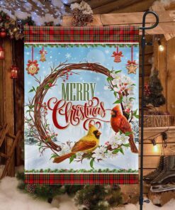 cardinal christmas flag love in heaven tqn578f 1048