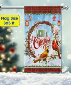 cardinal christmas flag love in heaven tqn578f 4669