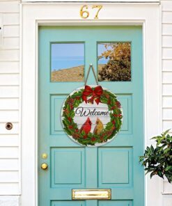 cardinal christmas welcome wooden sign ps1210t4wd1 3337