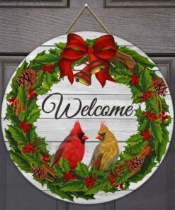 cardinal christmas welcome wooden sign ps1210t4wd1 6598