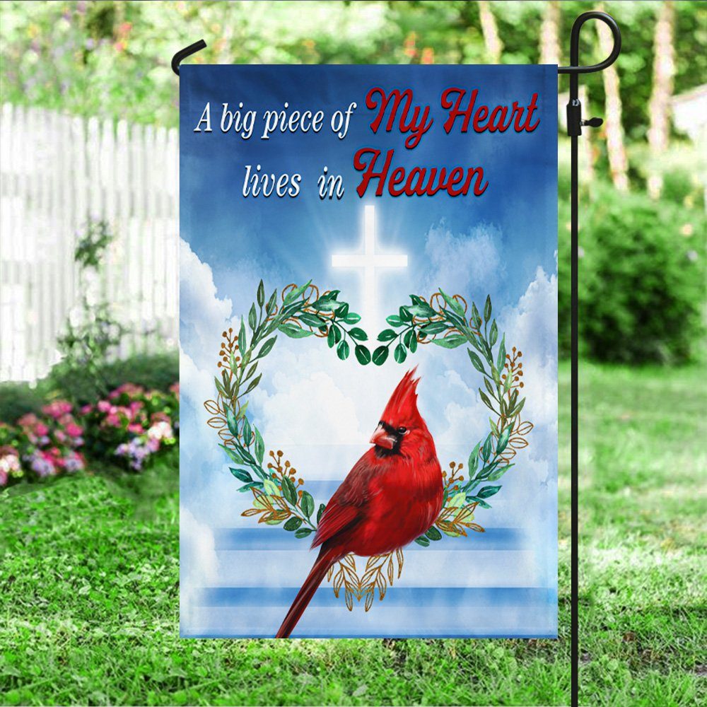 Cardinal Flag, A Big Piece Of My Heart Lives In Heaven QNV26F - Image 5