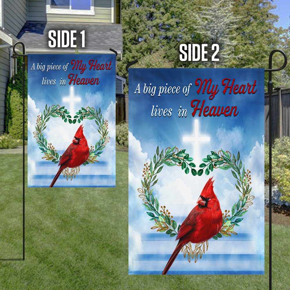 Cardinal Flag, A Big Piece Of My Heart Lives In Heaven QNV26F - Image 7