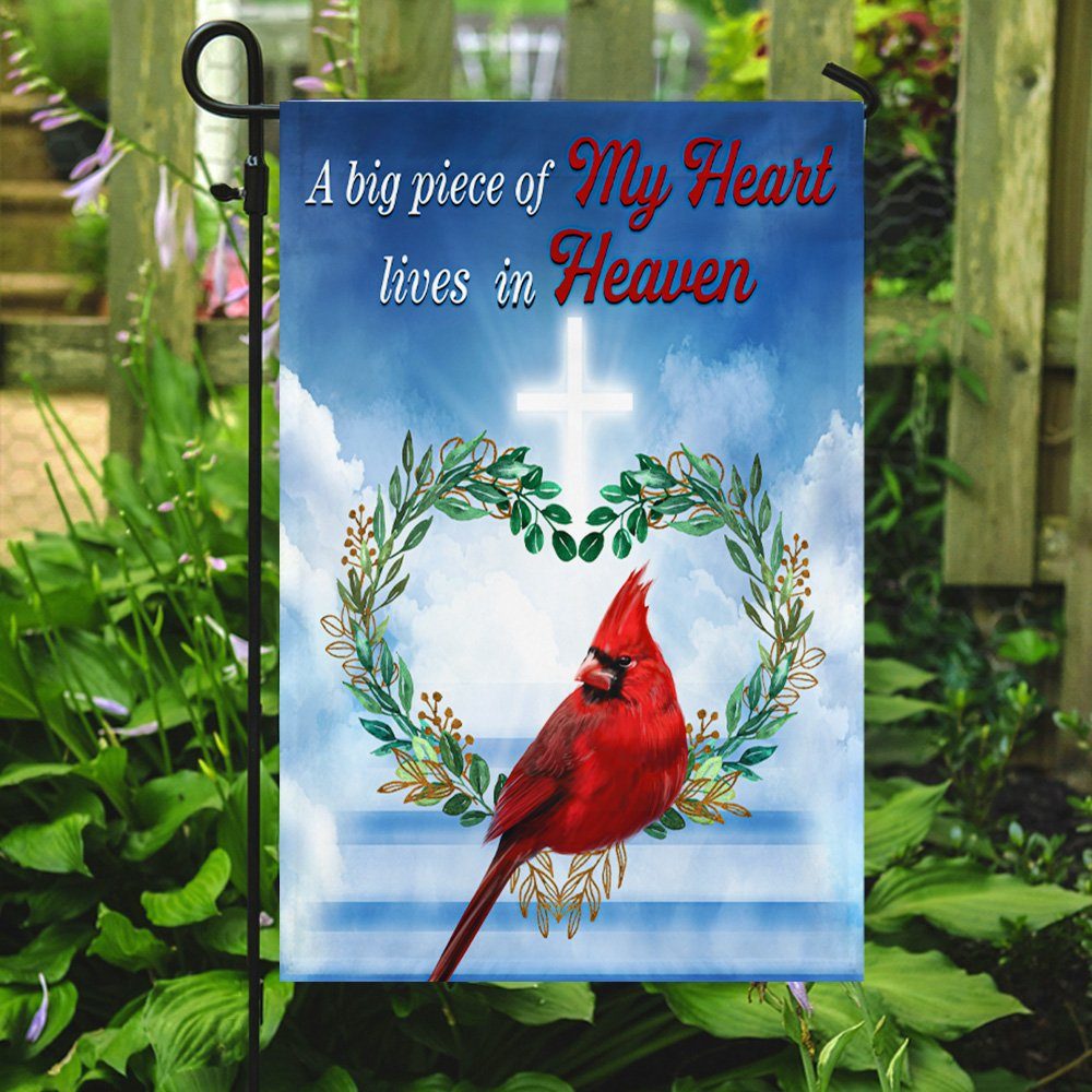 Cardinal Flag, A Big Piece Of My Heart Lives In Heaven QNV26F - Image 6