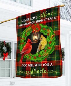 Cardinal Flag God Will Send You A Miracle MLH1987F