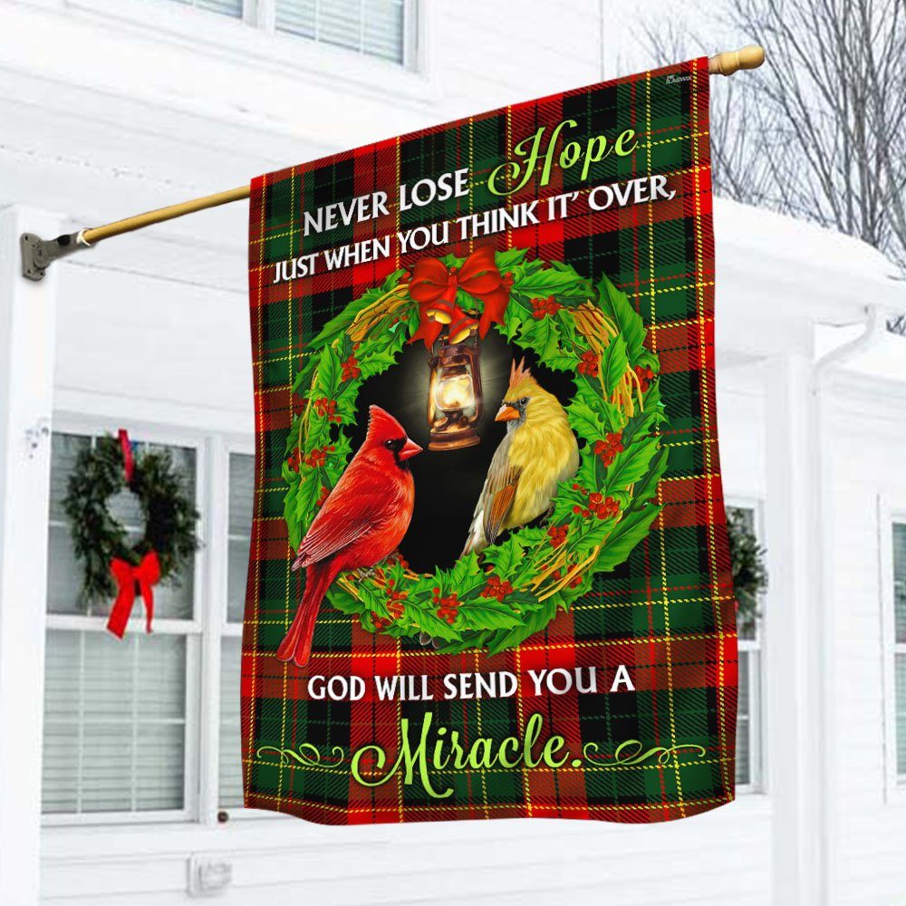 Cardinal Flag God Will Send You A Miracle MLH1987F