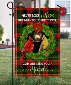 cardinal flag god will send you a miracle mlh1987f 7150
