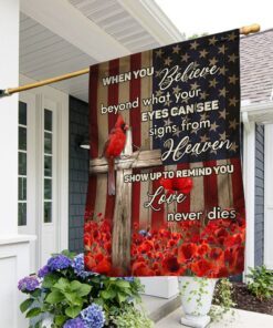 Cardinal Flag Signs From Heaven Christian Cross Flag TRV1942F