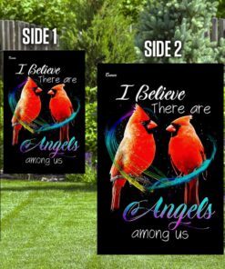 cardinal i believe there are angels among us flag 3375