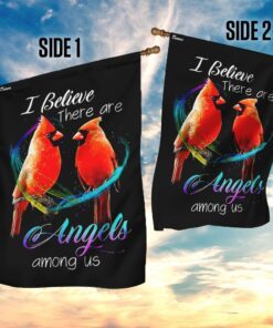 cardinal i believe there are angels among us flag 3820