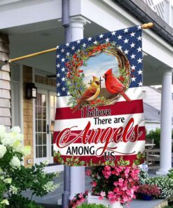 Cardinal I Believe There Are Angels Among Us Flag MLN78F