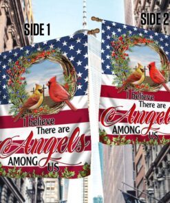 cardinal i believe there are angels among us flag mln78f 2313