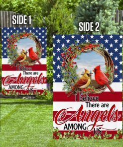 cardinal i believe there are angels among us flag mln78f 4257