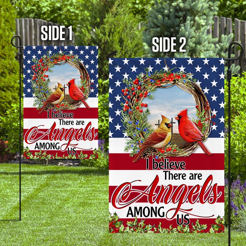 Cardinal I Believe There Are Angels Among Us Flag MLN78F - Image 6