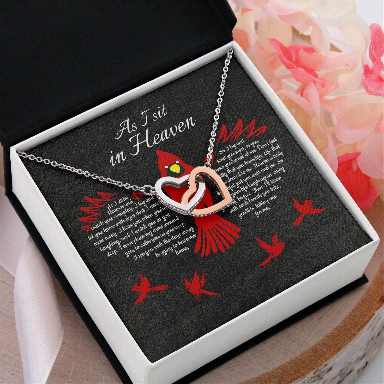Cardinal Love In Heaven Necklace As I Sit In Heaven LNT709NL - Image 3