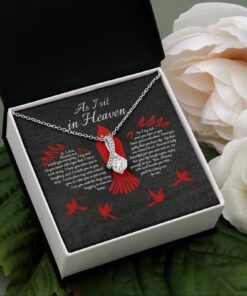 Cardinal Love In Heaven Necklace As I Sit In Heaven LNT709NL