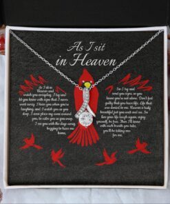 cardinal love in heaven necklace as i sit in heaven lnt709nl 6734