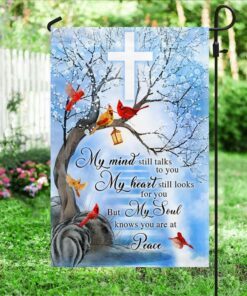 cardinal memorial flag my mind still talks to you my heart still looks for you ddh3252f 3565